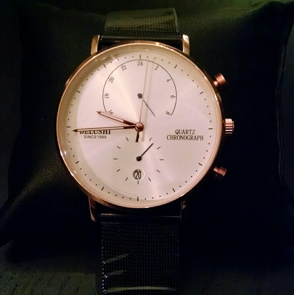 NEW-Belushi Rose Gold Mens Watch